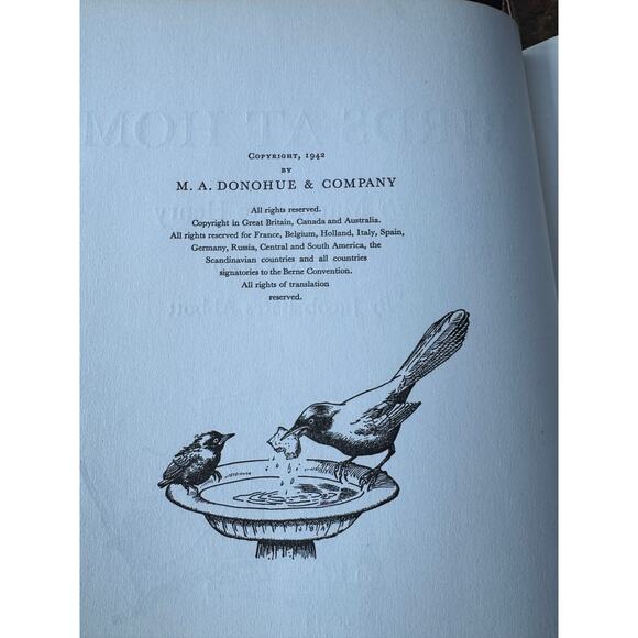 Vintage BIRDS AT HOME Marguerite Henry Illustrated by Jacob Abbott 1942 HC - Picture 4 of 6